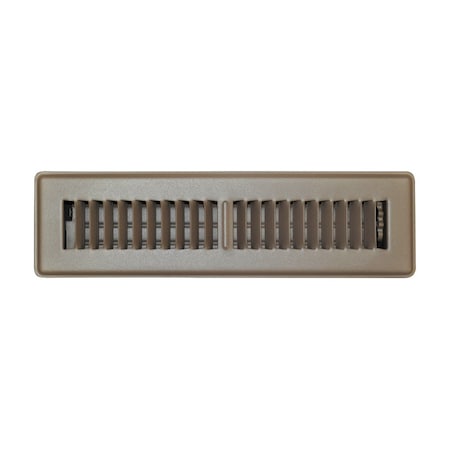 True Aire Floor Register 2"X14"Brn C150MB 02X14